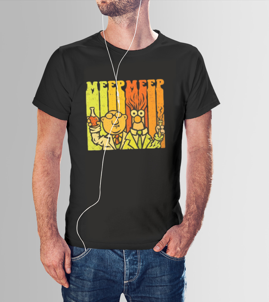 Dr. Bunsen Honeydew And Beaker Meep Meep Retro Chemistry Duo T-Shirt
