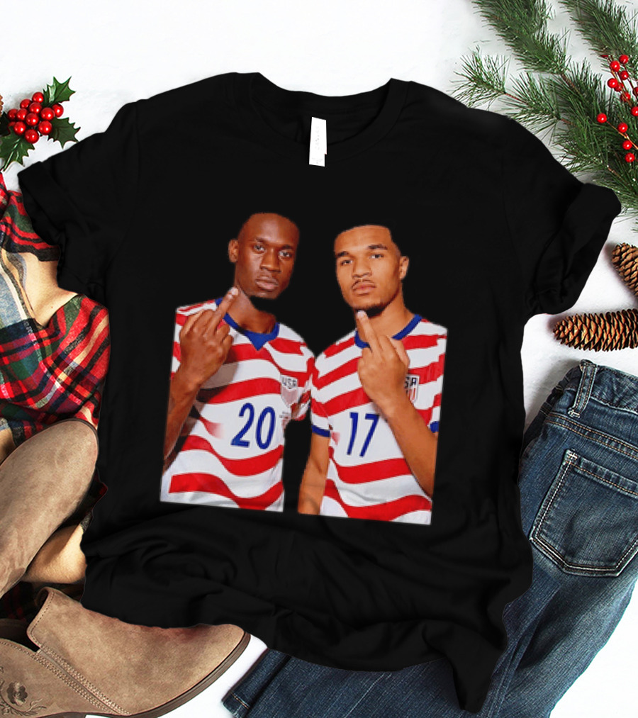 Folarin Balogun Malik Tillman USA National Team Middle Finger T-Shirt