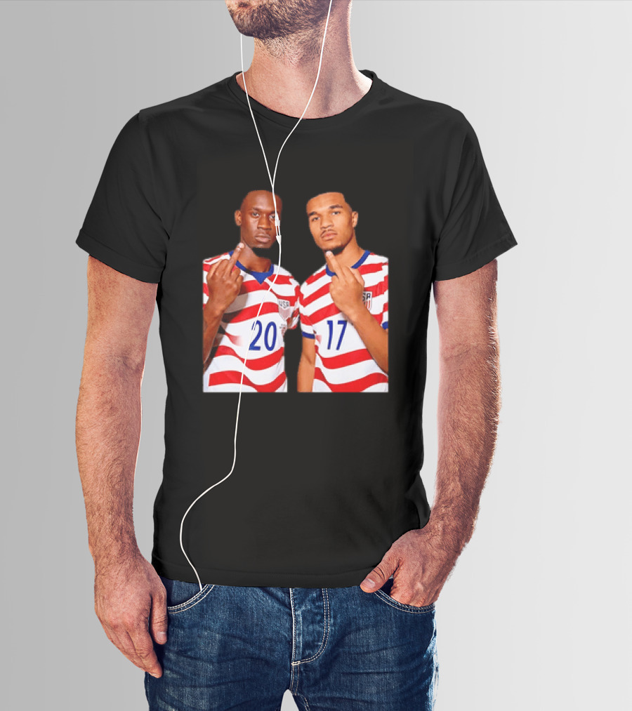 Folarin Balogun Malik Tillman USA National Team Middle Finger T-Shirt