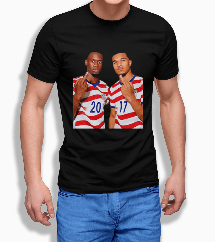 Folarin Balogun Malik Tillman USA National Team Middle Finger T-Shirt