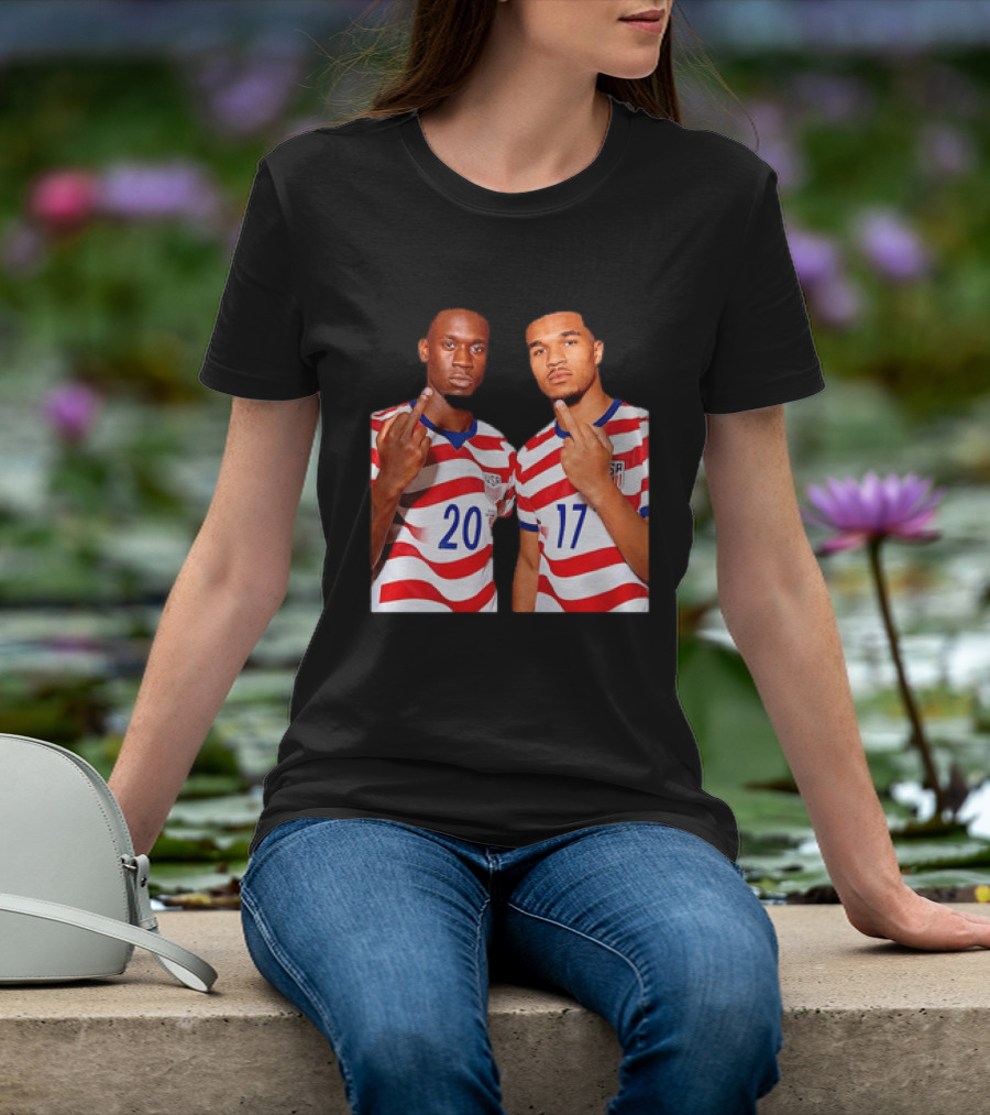 Folarin Balogun Malik Tillman USA National Team Middle Finger T-Shirt