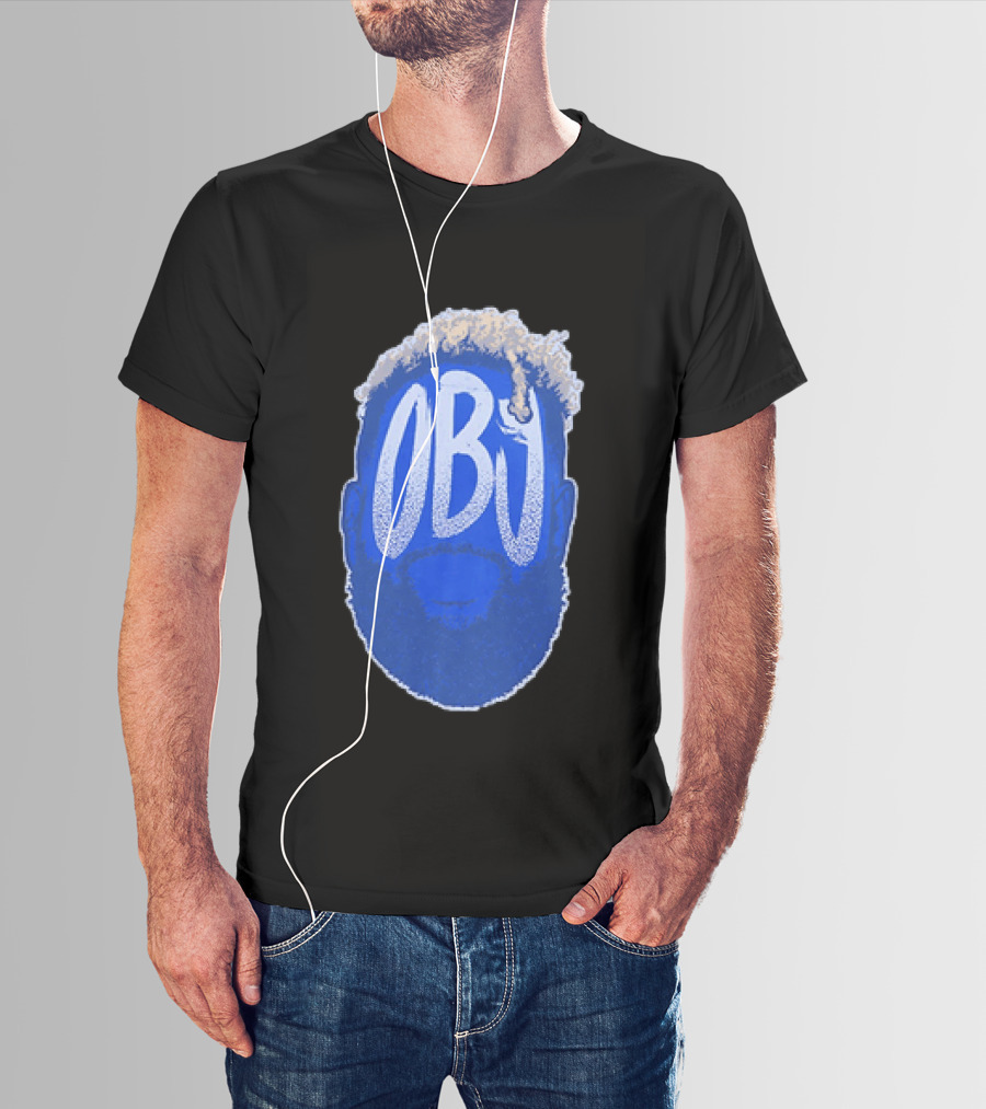 OBJ Odell Beckham Jr Big Head New York Giants T-Shirt