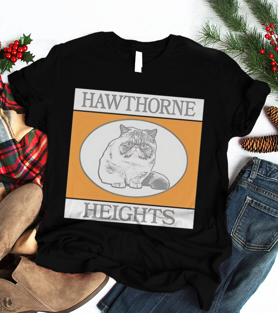 Hawthorne Heights Victorious Kitty Emo Band Feline T-Shirt