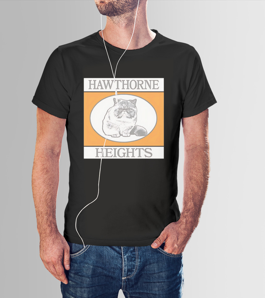 Hawthorne Heights Victorious Kitty Emo Band Feline T-Shirt