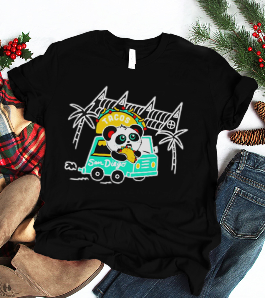 Tacos San Diego Panda Food Truck Adventure T-Shirt