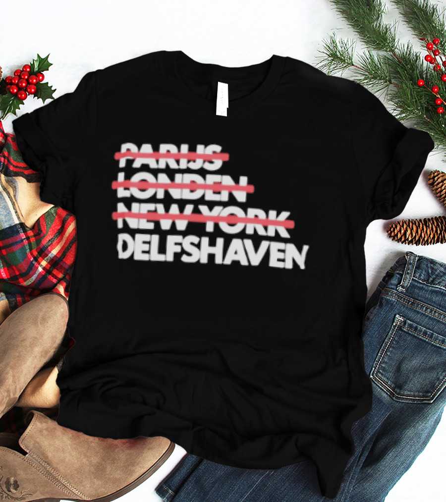 Parijs Londen New York Delfshaven Rotterdam T-Shirt