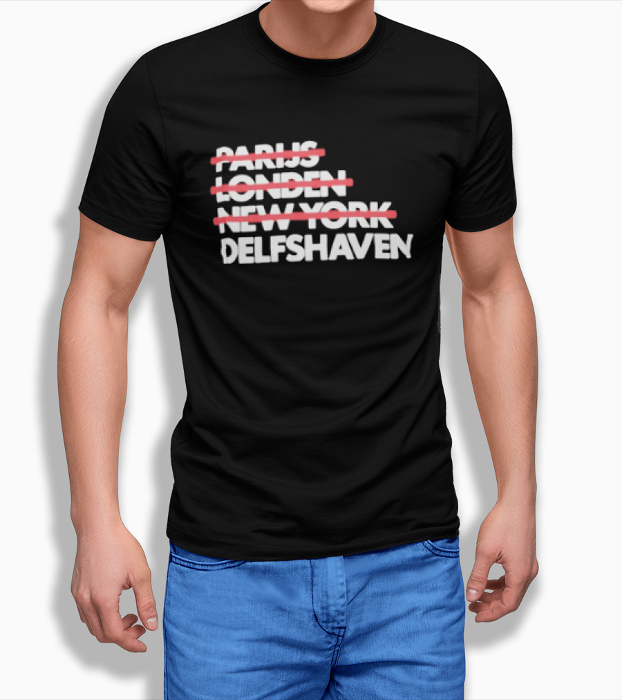 Parijs Londen New York Delfshaven Rotterdam T-Shirt