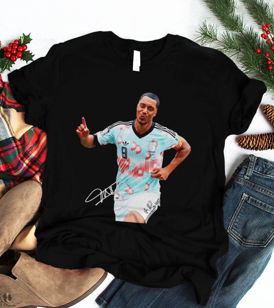 Youri Tielemans Belgium National Football Adidas Number 8 T-Shirt