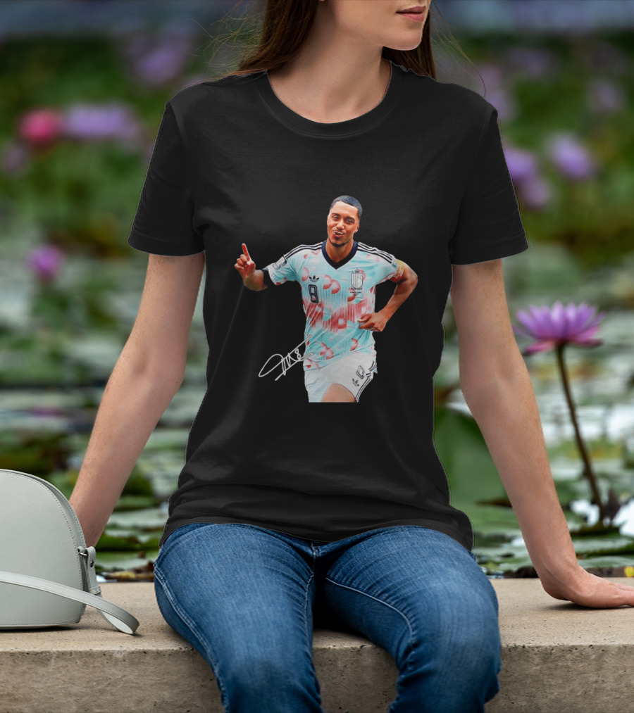 Youri Tielemans Belgium National Football Adidas Number 8 T-Shirt