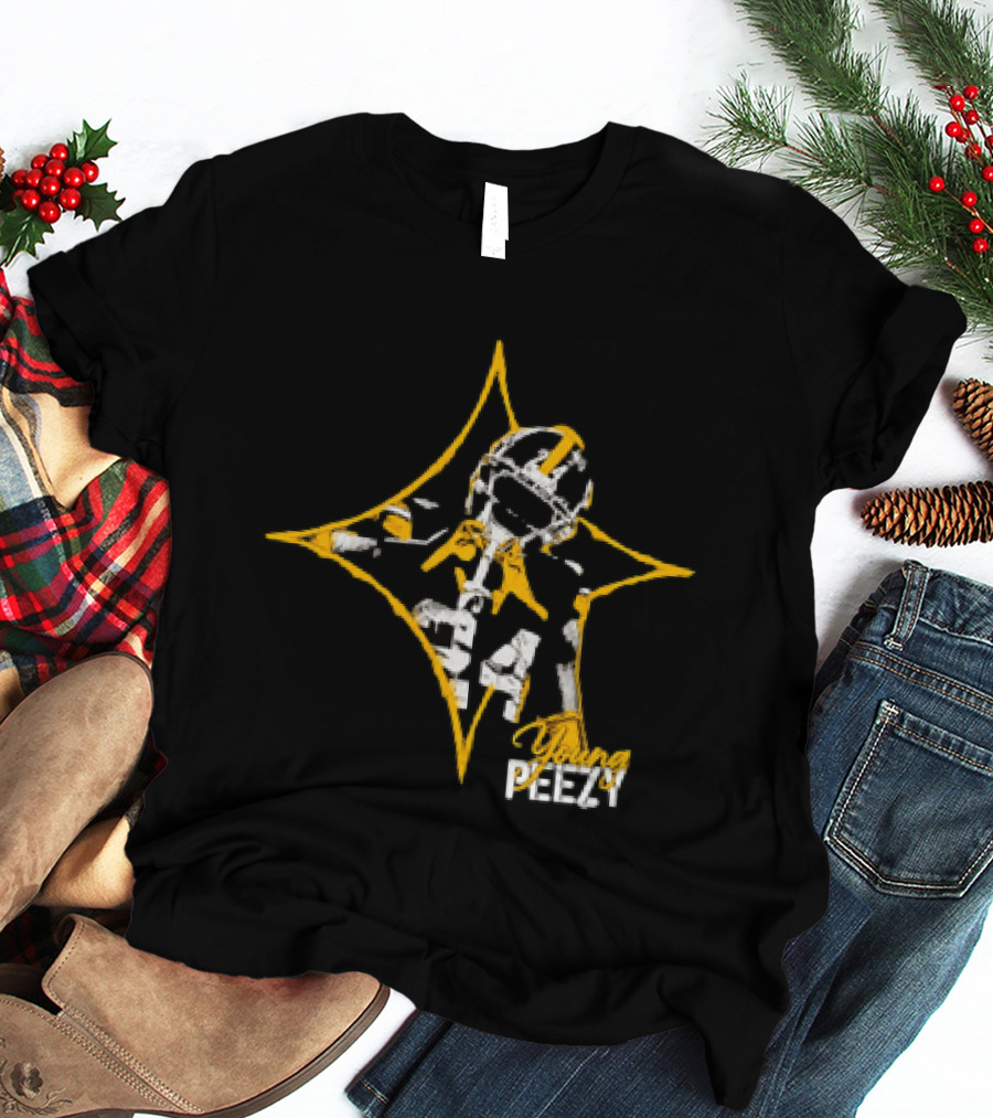 Joey Porter Jr Young Peezy Pittsburgh Steelers Distressed Starburst T-Shirt