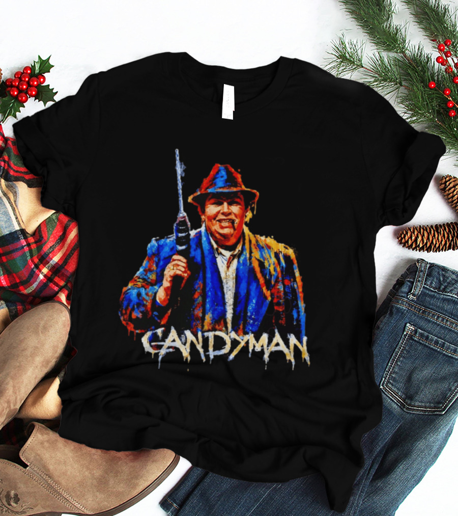 John Candy Candyman Distressed Mashup Painting T-Shirt