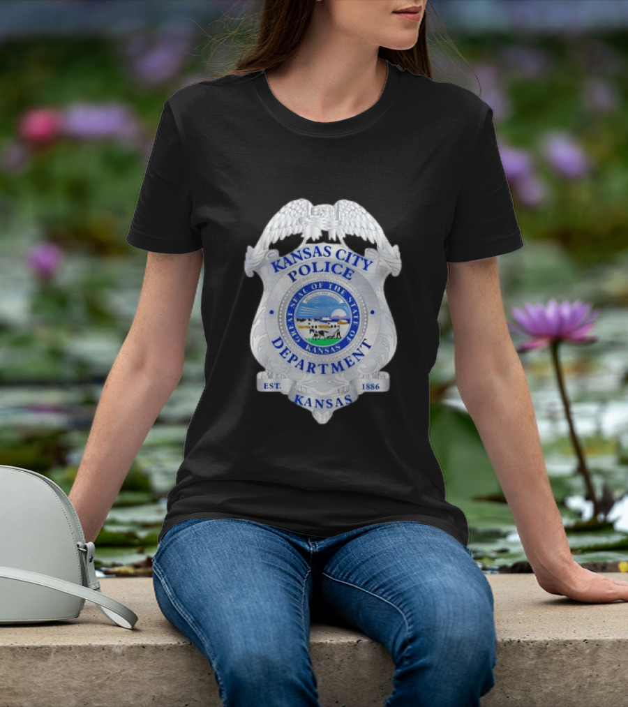 Kansas City Police Department Seal Badge Kansas Est. 1886 T-Shirt