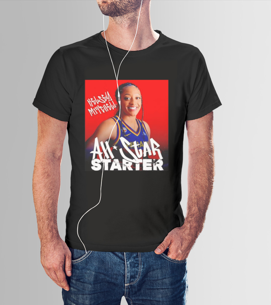 Kelsey Mitchell Indiana Fever All Star Starter Basketball T-Shirt