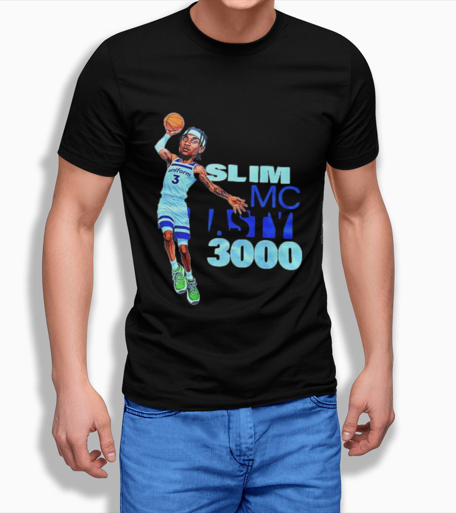 Slim Mc Nasty 3000 Jaden McDaniels Minnesota Timberwolves NBA Uniform 3 T-Shirt