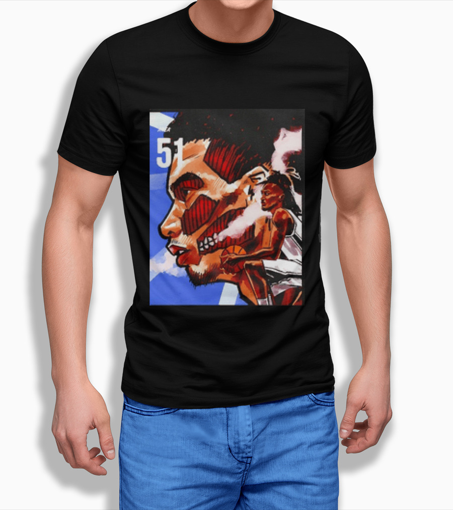 51 Wembanyama Anime San Antonio Spurs Alien T-Shirt
