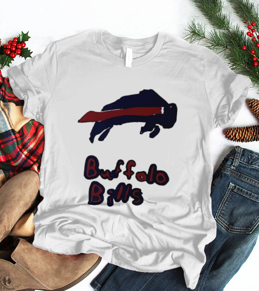 Buffalo Bills Iconic Blue Red Bison T-Shirt