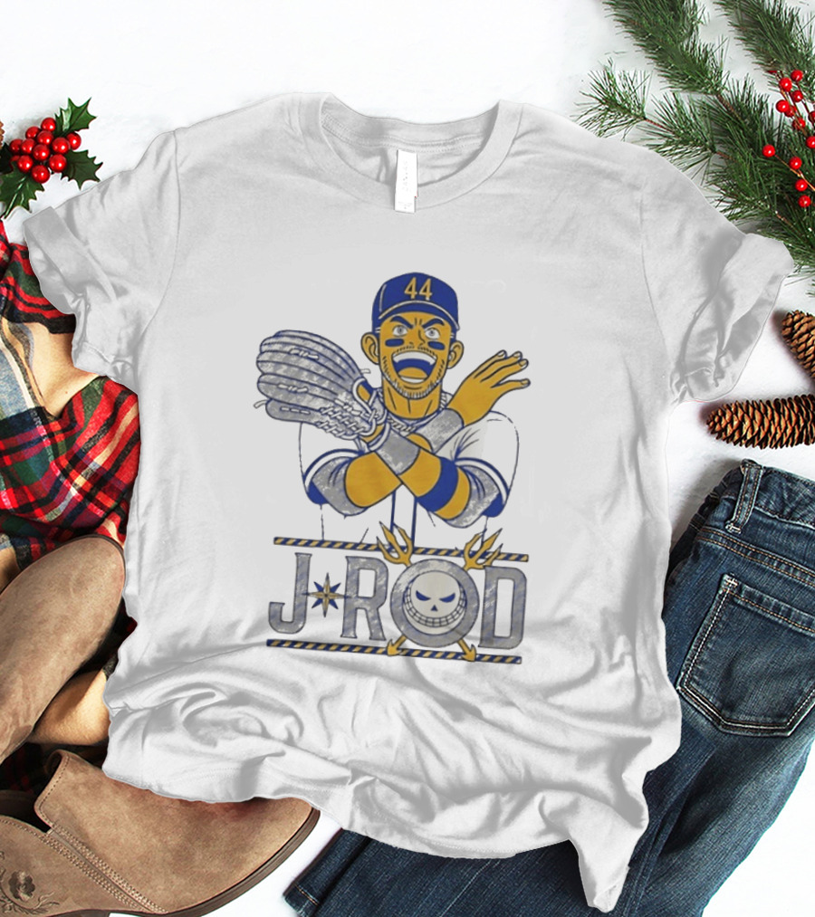 J Rod No Fly Zone 44 Cartoon Baseball T-Shirt