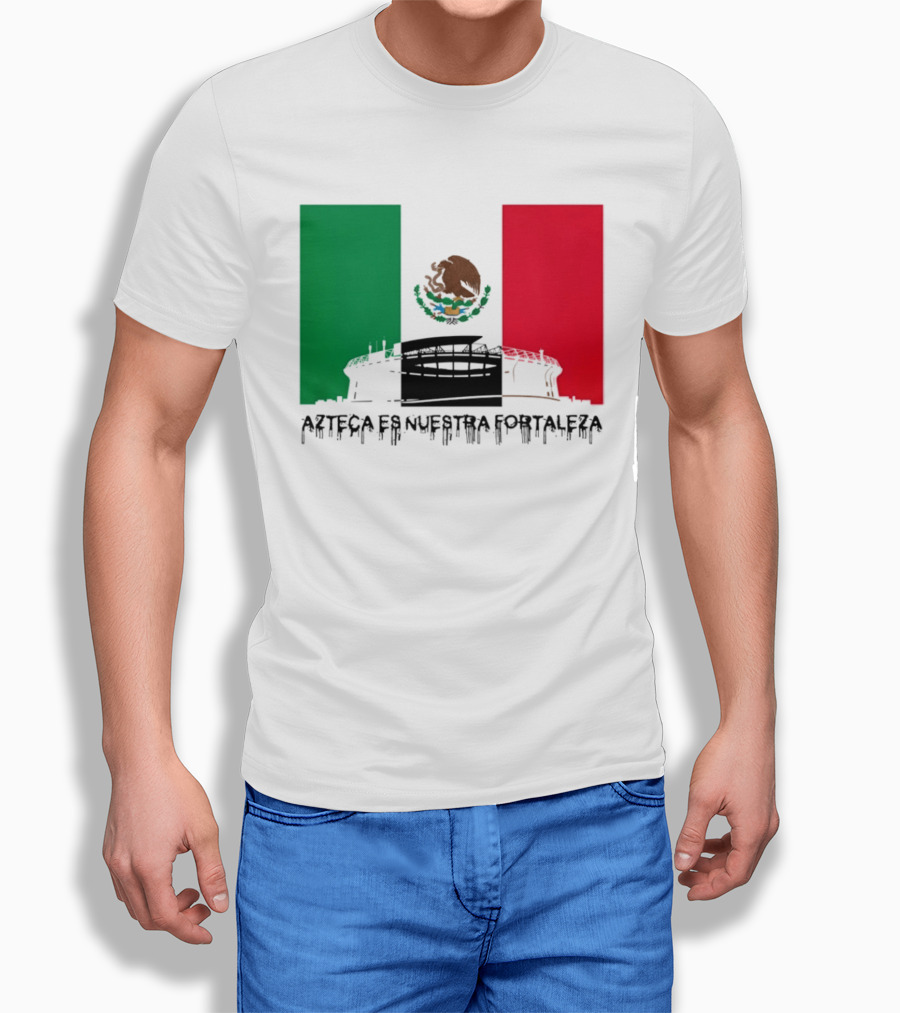 Estadio Azteca Es Nuestra Fortaleza Altitude Mexico Football T-Shirt