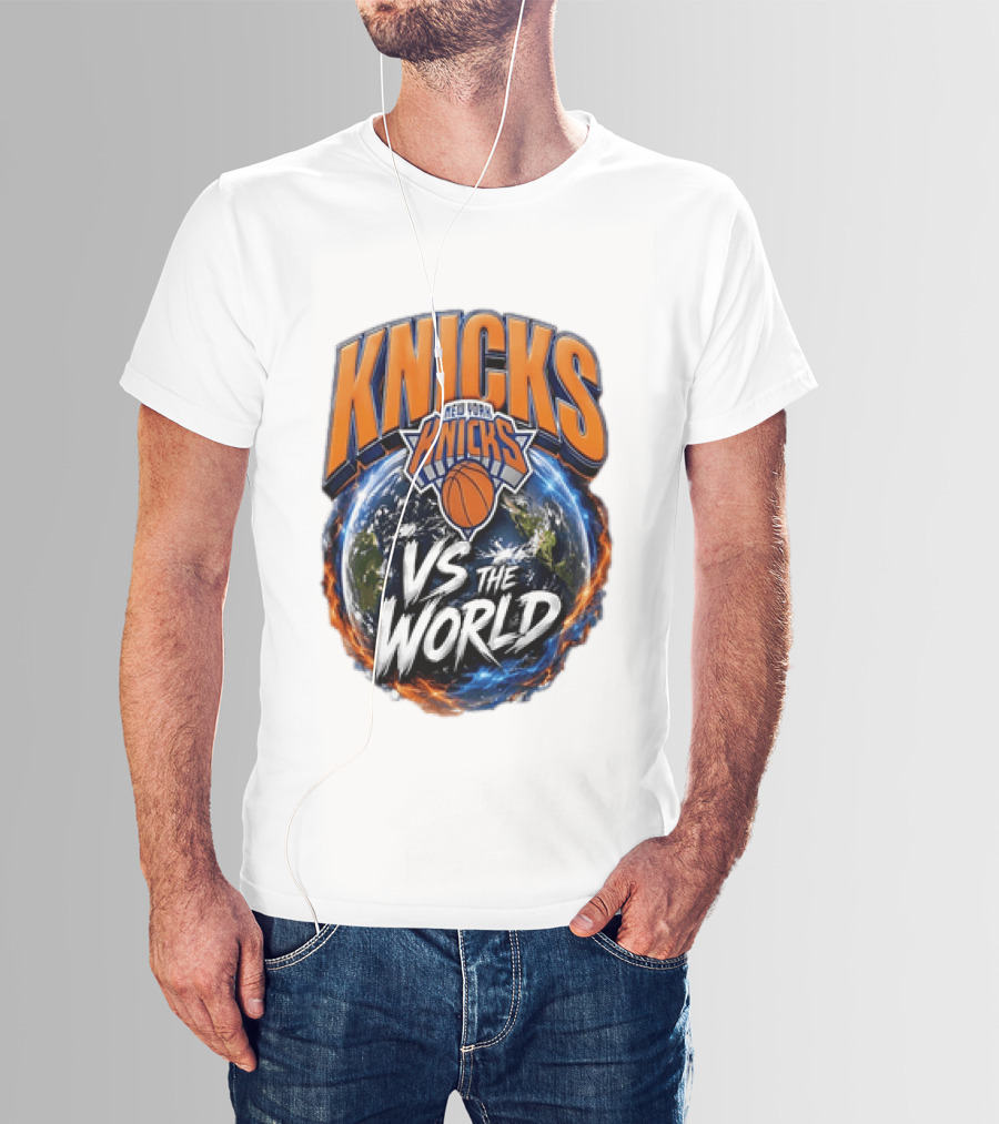 Knicks New York VS The World Basketball Team T-Shirt