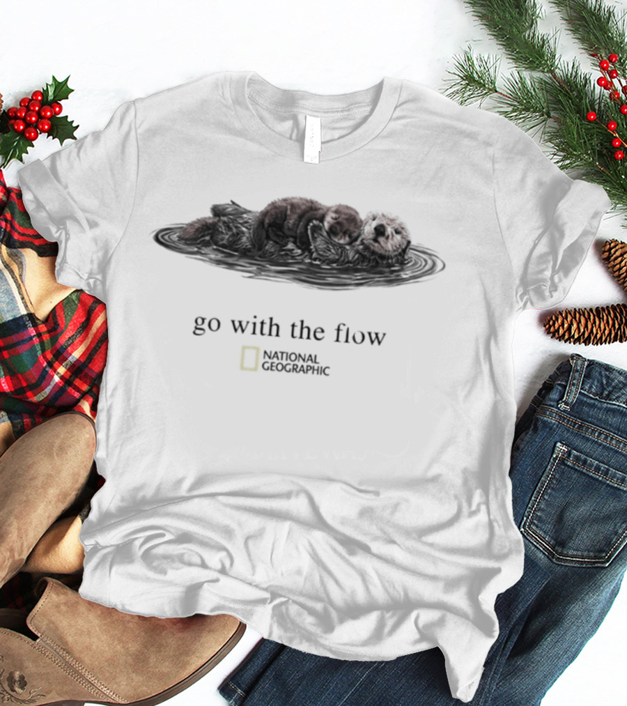 Go With The Flow Otter National Geographic T-Shirt
