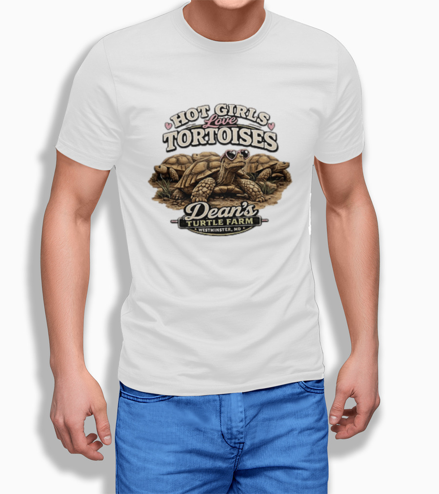 Hot Girls Love Tortoises Dean's Turtle Farm Westminster MD T-Shirt