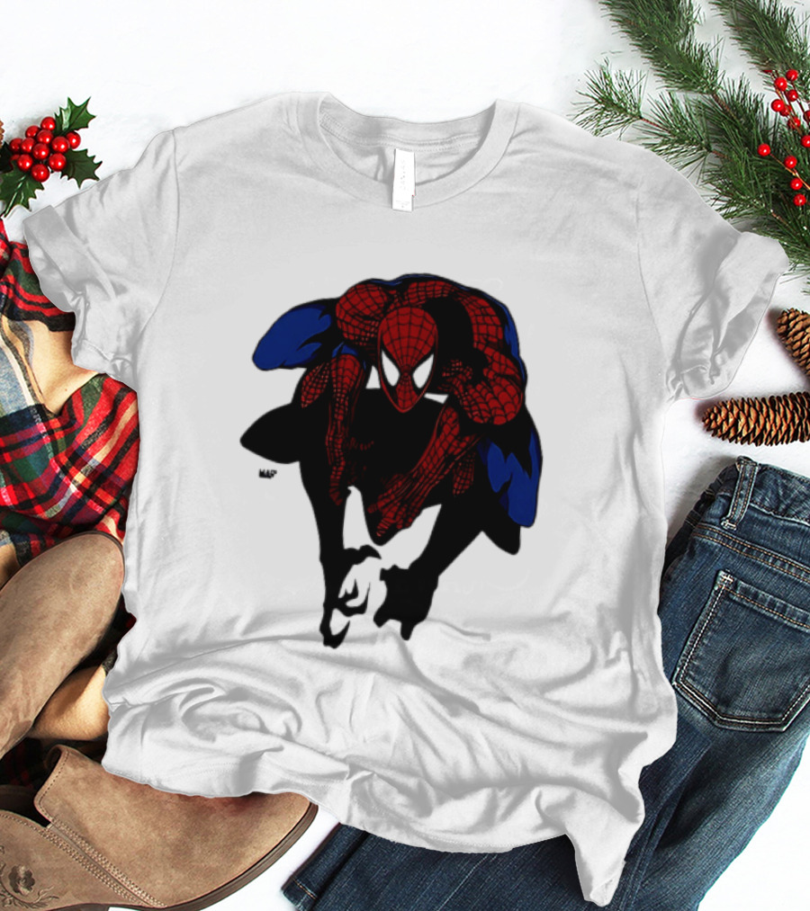 Spider Man Marvel Comics Dynamic Action Pose T-Shirt