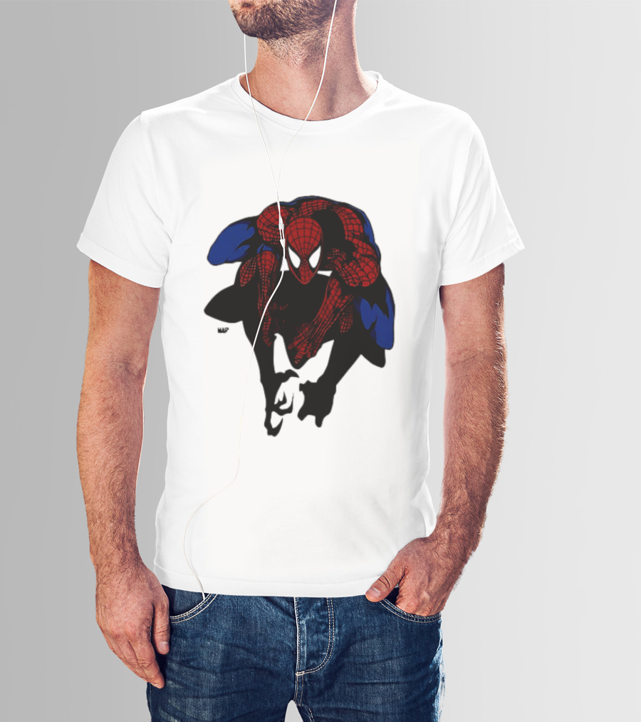 Spider Man Marvel Comics Dynamic Action Pose T-Shirt