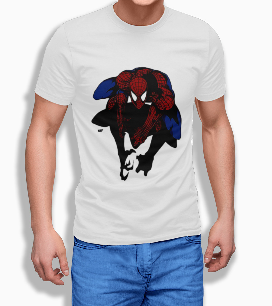 Spider Man Marvel Comics Dynamic Action Pose T-Shirt