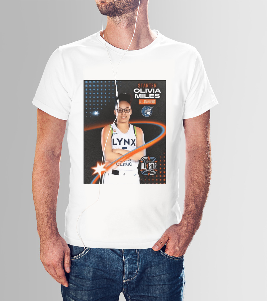 Starter Olivia Miles All Star Debut Lynx AT&T WNBA All Star Chicago T-Shirt