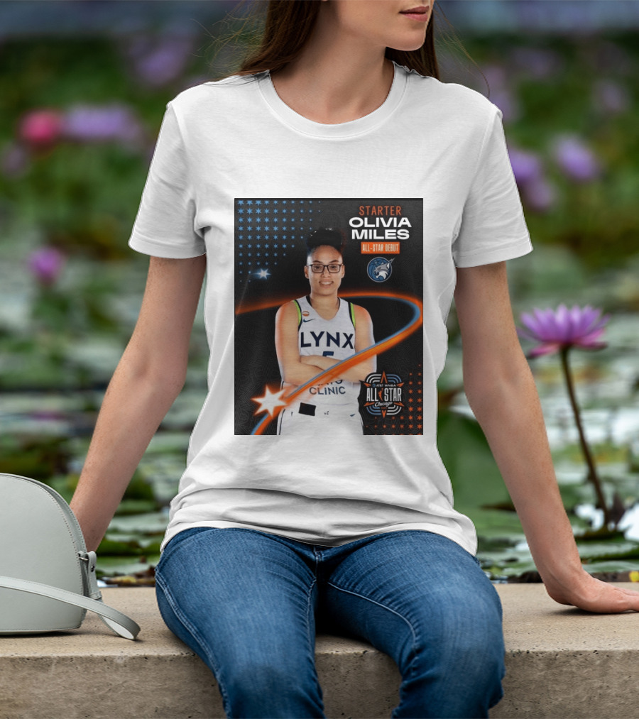 Starter Olivia Miles All Star Debut Lynx AT&T WNBA All Star Chicago T-Shirt