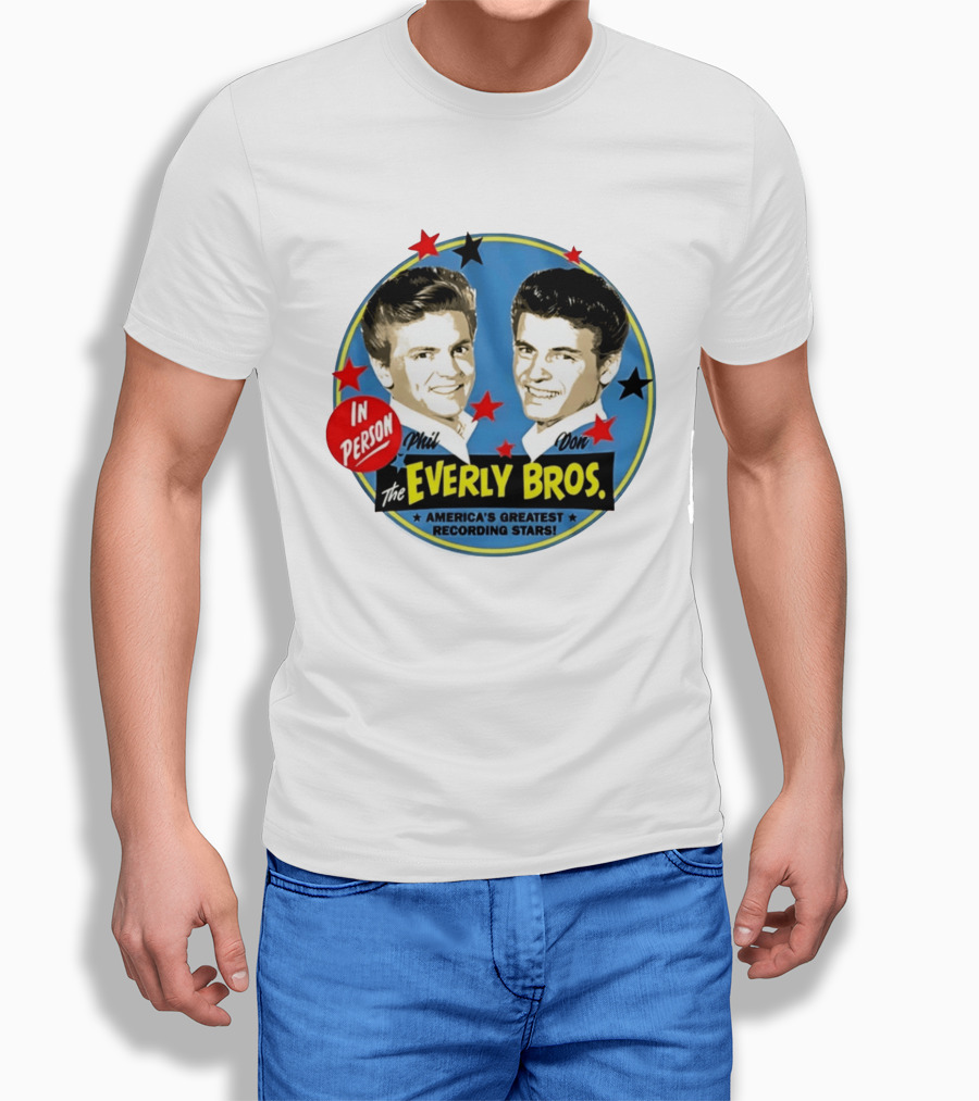 In Person Phil And Don The Everly Bros America's Greatest Recording Stars T-Shirt