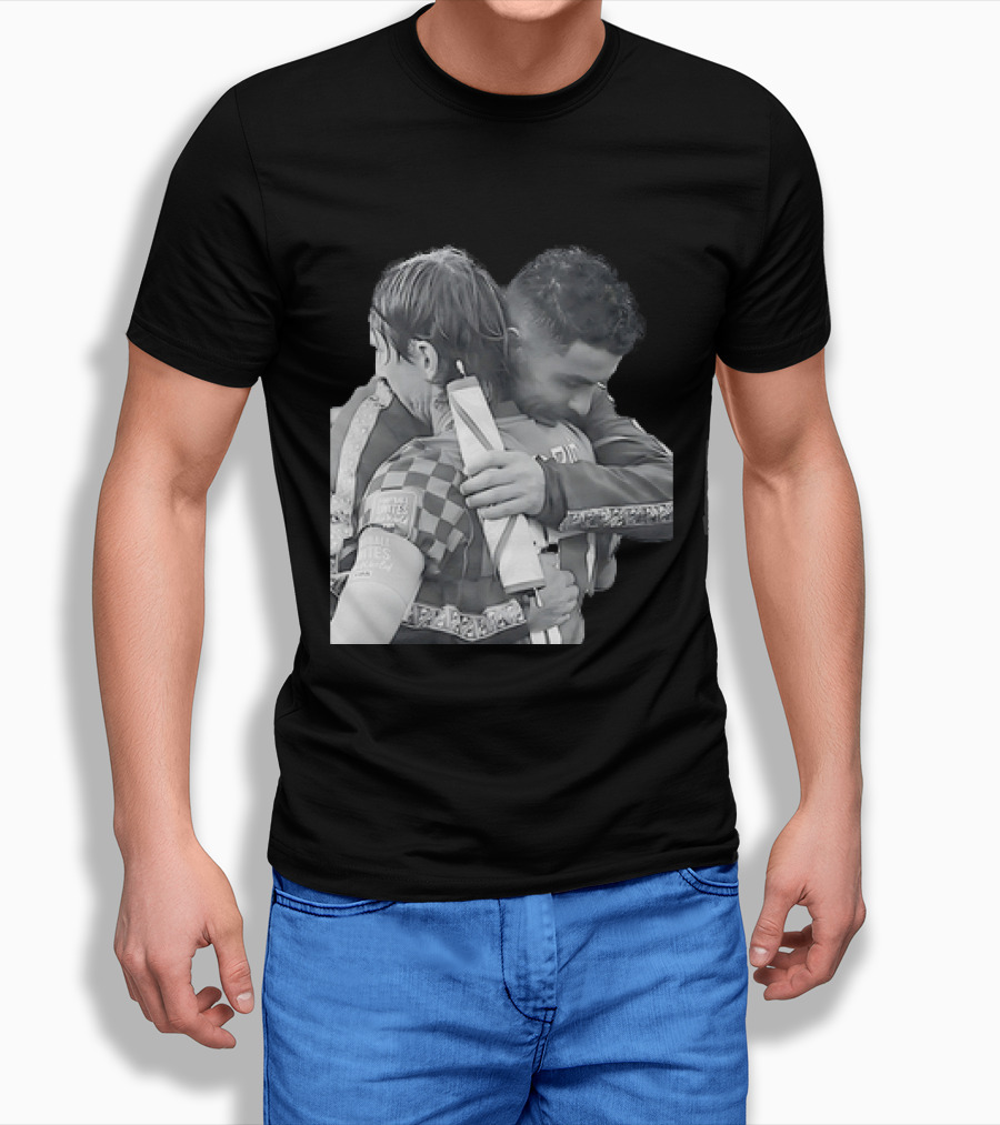 Luka Modric Cristiano Ronaldo Embrace Football Respect UEFA Nations League Croatia Portugal T-Shirt