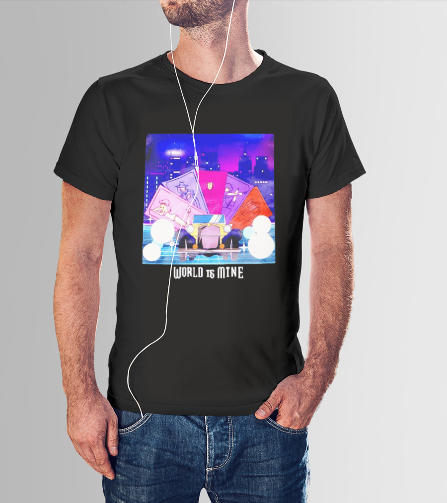 Lupin The Third Cast Classic Car Cityscape World Is Mine T-Shirt