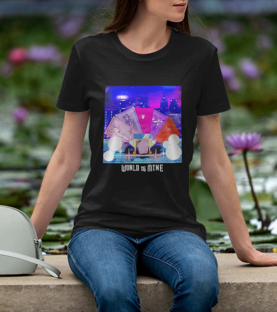 Lupin The Third Cast Classic Car Cityscape World Is Mine T-Shirt