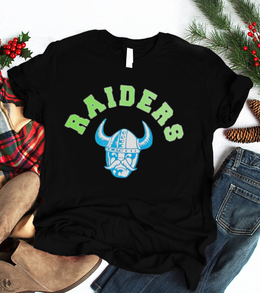 Viking Raiders Horned Helm Front View T-Shirt
