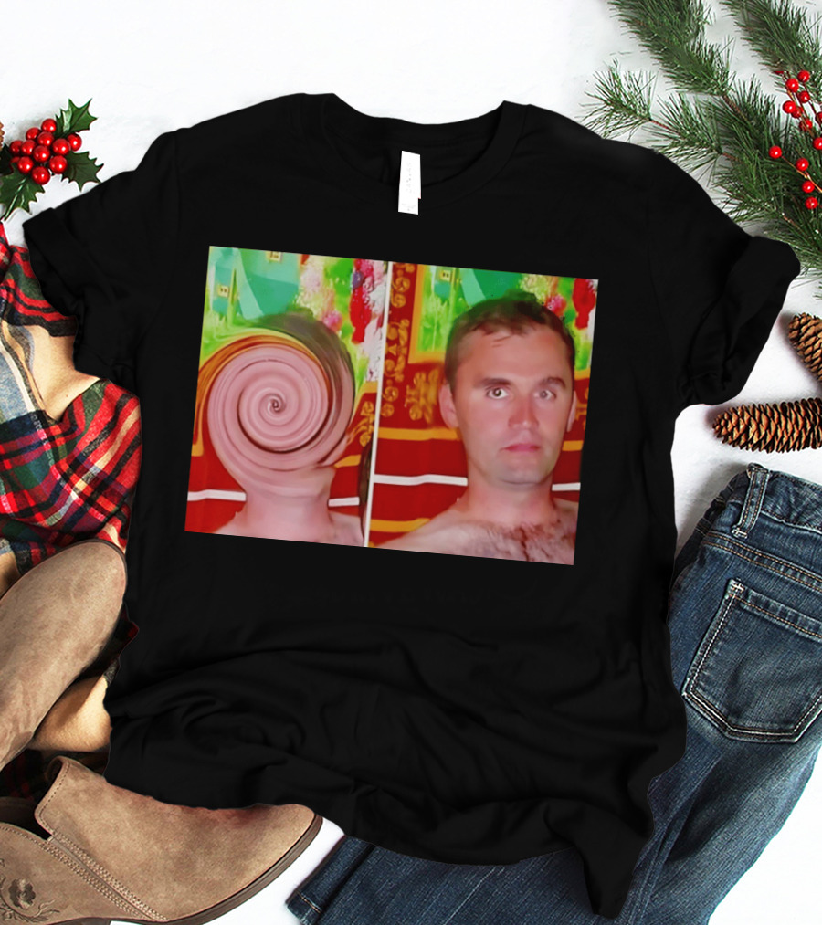 Swirly Kirk Charlie Robocough Kirkification Meme Spiral Face Effect T-Shirt