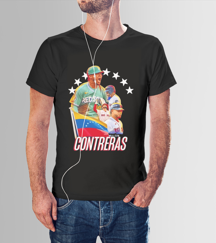 Venezuelan Baseball Pride Willson Contreras Red Sox Team Spirit T-Shirt