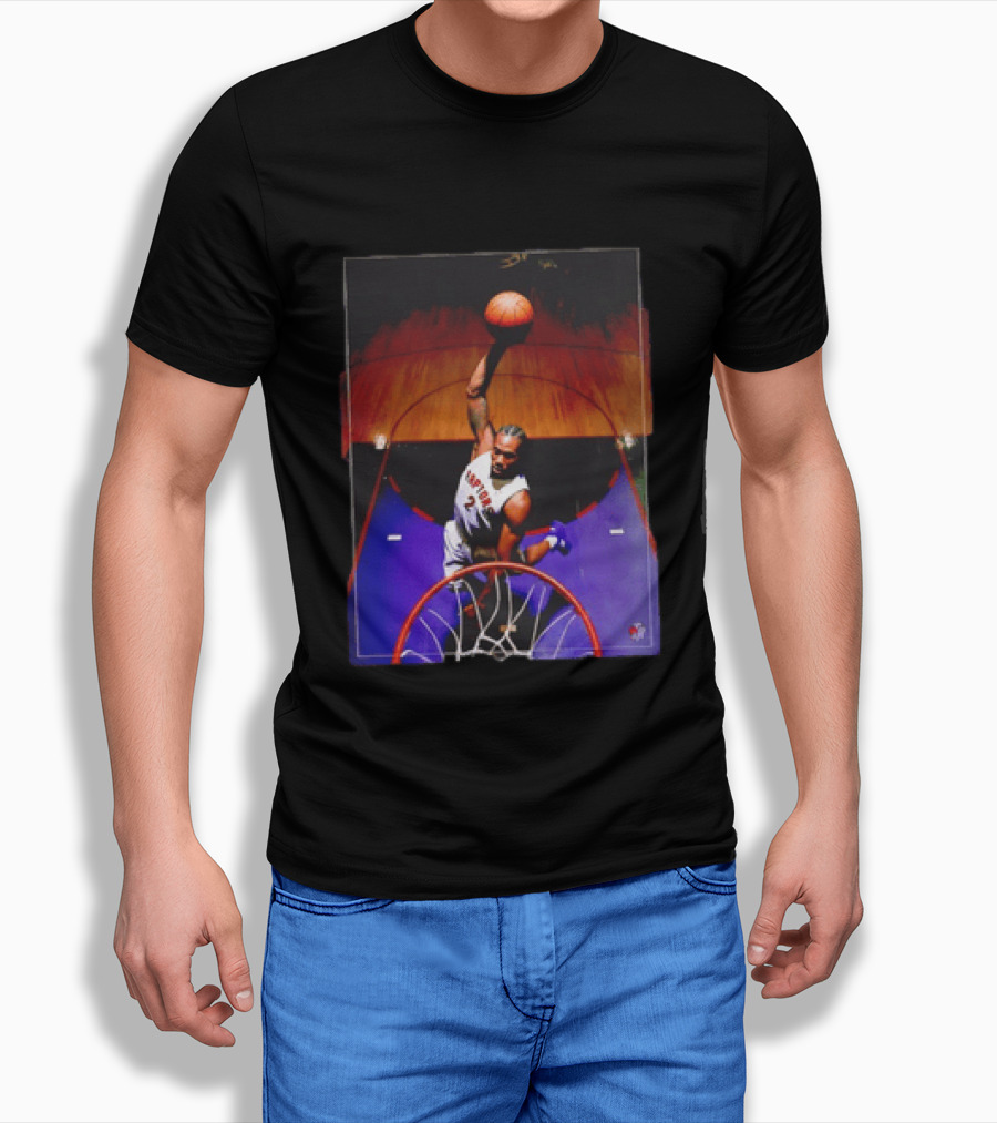 Vince Carter Toronto Raptors 15 Half Man Half Amazing Iconic Dunk T-Shirt