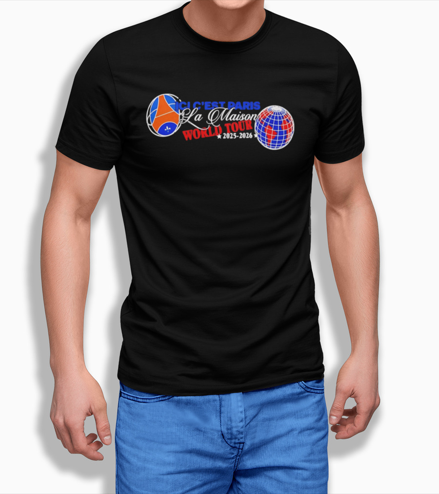 PSG Ici C'est Paris La Maison World Tour 2025 2026 T-Shirt