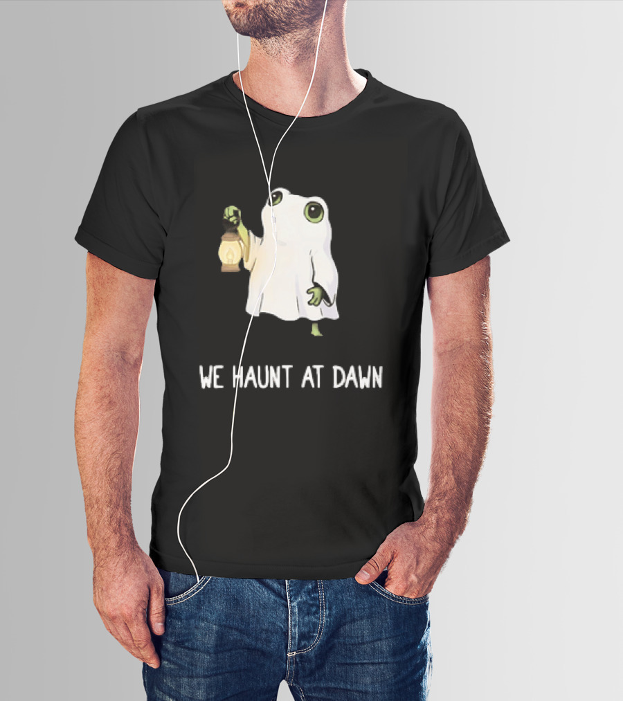 We Haunt At Dawn Ghost Frog Lantern T-Shirt