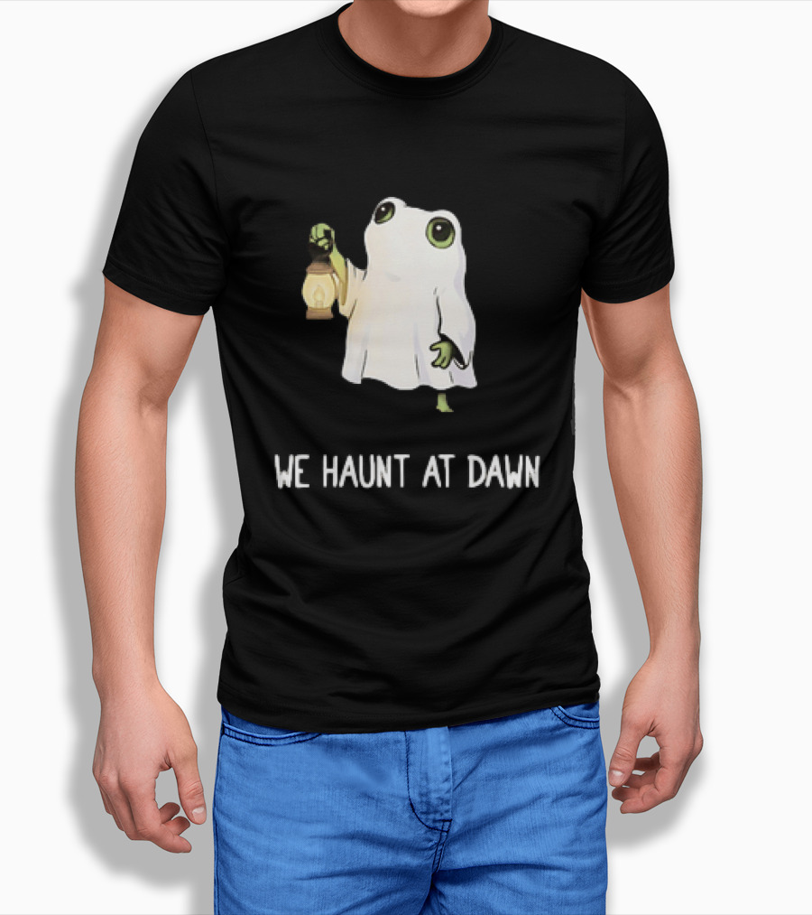 We Haunt At Dawn Ghost Frog Lantern T-Shirt