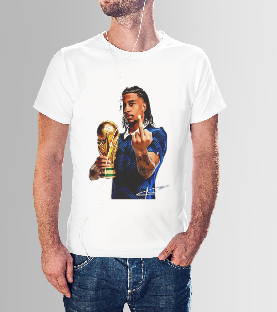 Michael Olise France National Team Middle Finger Trophy Celebration T-Shirt