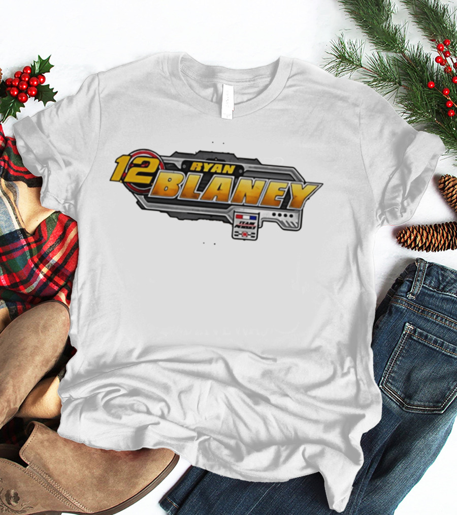 Ryan Blaney Team Penske 12 NASCAR Cup Series Racing Fan Gear T-Shirt
