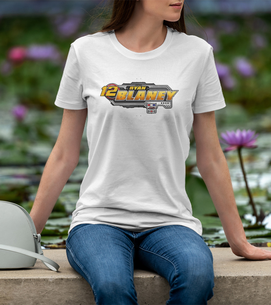 Ryan Blaney Team Penske 12 NASCAR Cup Series Racing Fan Gear T-Shirt