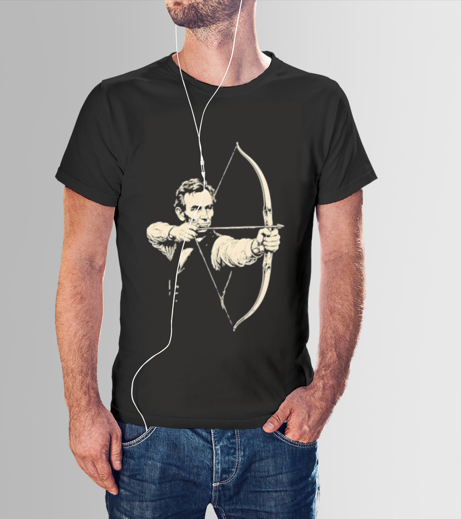 Abraham Lincoln Archery Archer United States 16th President POTUS American T-Shirt