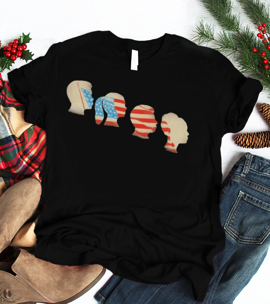 American Flag New York Public Library Joan Wong Marshall Project T-Shirt