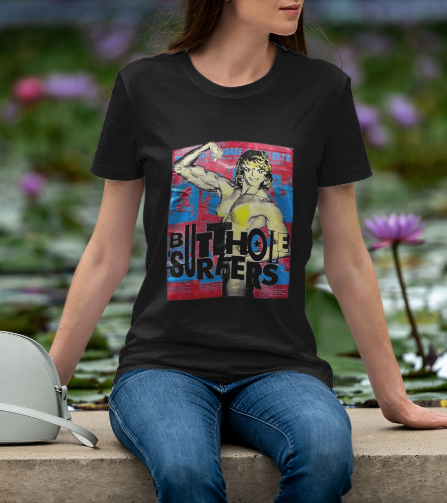 Butthole Surfers Gym Retro Bodybuilder T-Shirt