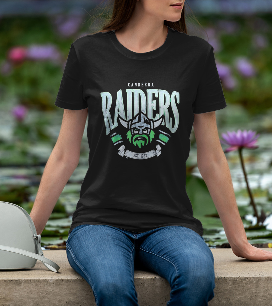 Canberra Raiders Est. 1982 Viking Helmet NRL Team T-Shirt