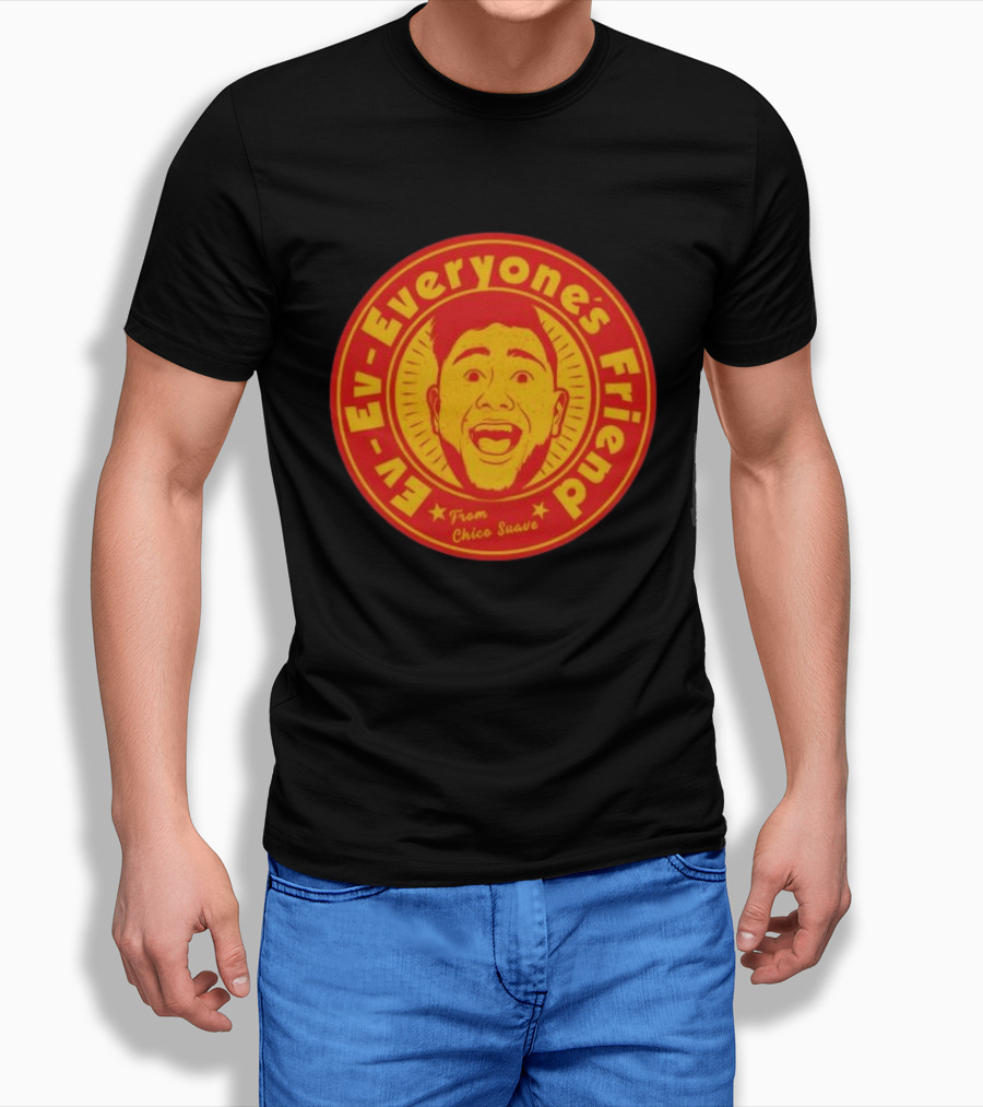 Ev Ev Everyone's Friend From Chico Suave Retro Style Round T-Shirt
