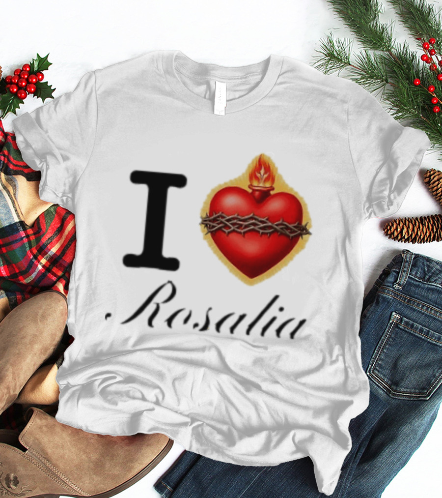 I Love Rosalia Alexa Demie Wear LUX Tour 2026 Sacred Heart Flame Thorn T-Shirt